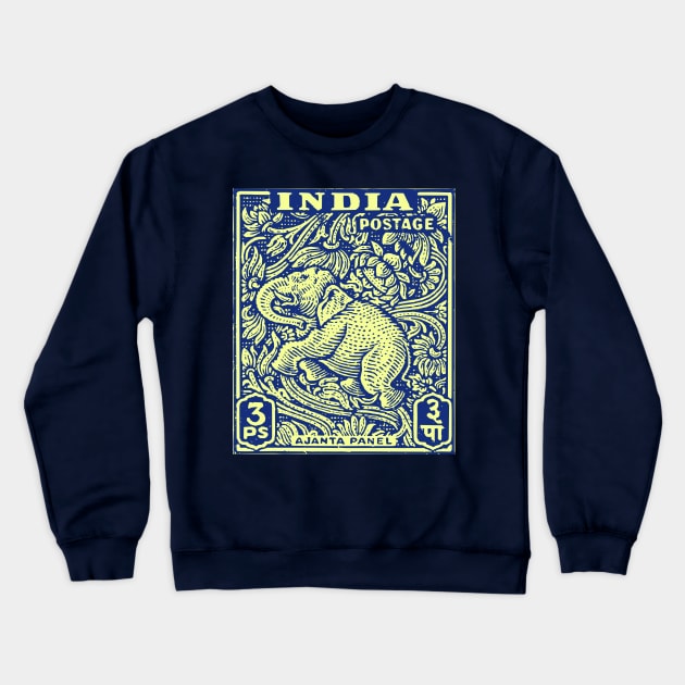 India Postal Crewneck Sweatshirt by flimflamsam